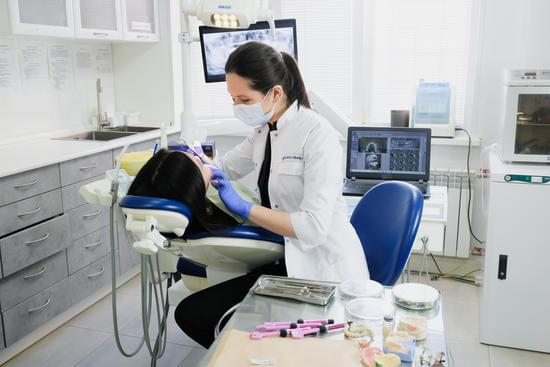 Teen at the dentist