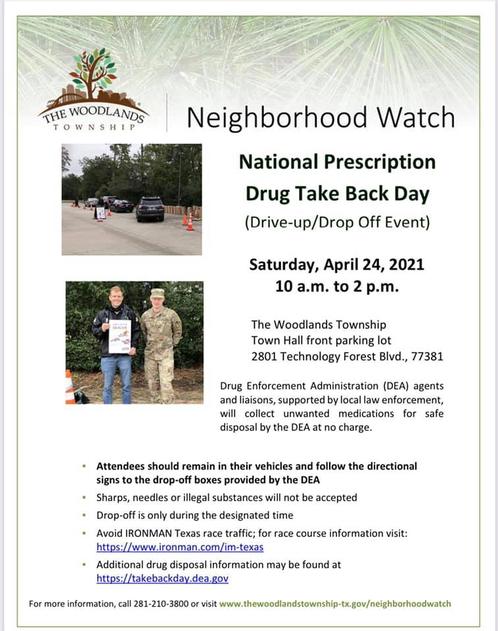 Prescription Take-Back Day flier