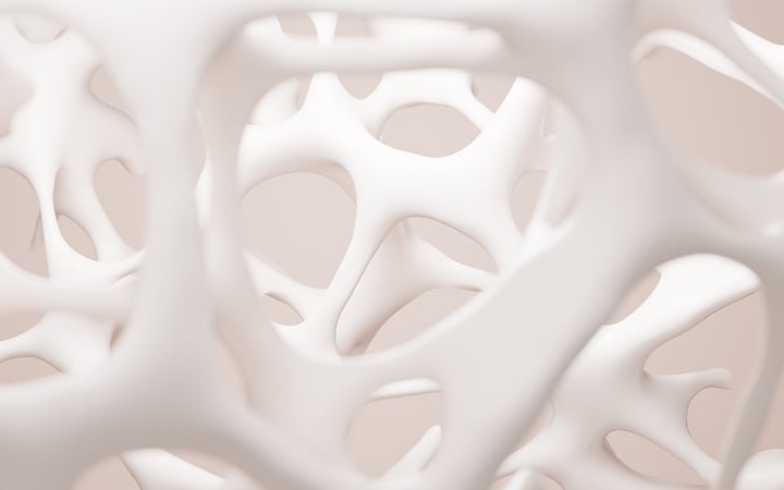 3d rendering bone mineral density background