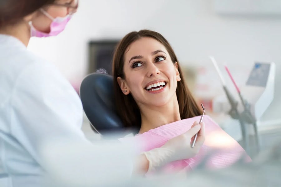 Teen at the dentist